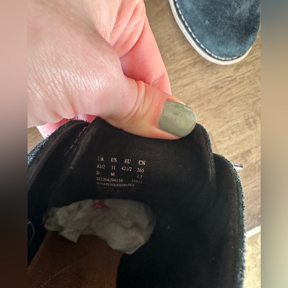 Clarks Unstructured Women's Lace Up Suede Ankle Booties with Block Heel size 11 - Picture 6 of 8